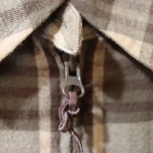 Lauren Ralph Lauren Green & Tan Plaid Shacket Full Zip Shirt Jacket LG - Picture 4 of 11